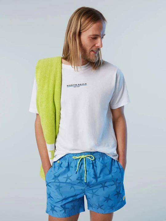 Zdjęcie produktu North Sails Szorty kąpielowe "Volley All Over" w kolorze niebieskim rozmiar: XL