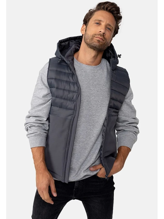Zdjęcie produktu Northwood Kamizelka pikowana w kolorze szarym rozmiar: XL