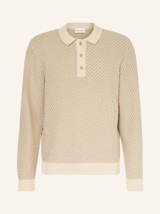 Zdjęcie produktu Nowadays Koszulka Polo Z Dzianiny beige