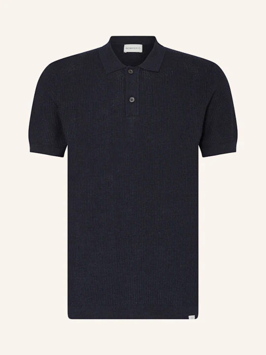 Zdjęcie produktu Nowadays Koszulka Polo Z Dzianiny blau GRANATOWY