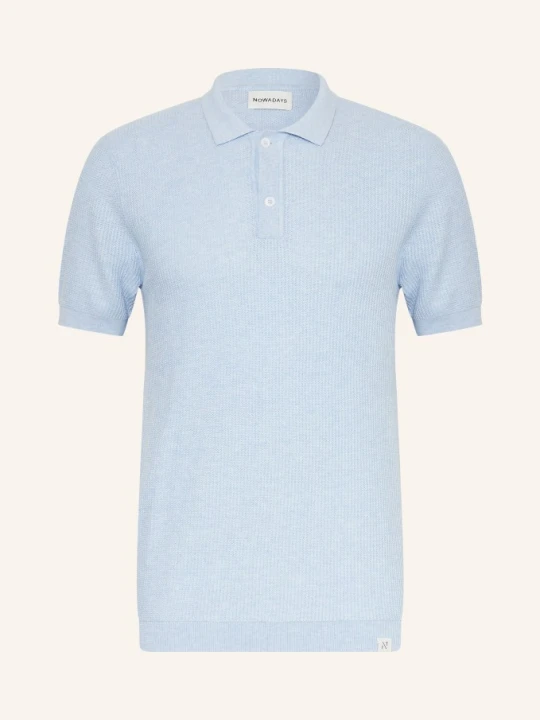Zdjęcie produktu Nowadays Koszulka Polo Z Dzianiny blau JASNONIEBIESKI
