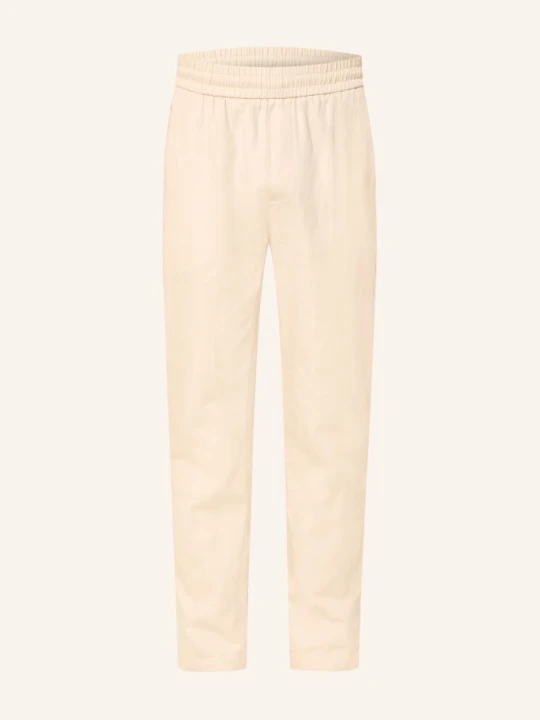 Zdjęcie produktu Nowadays Spodnie W Stylu Joggingowym Regular Fit Z Lnem beige