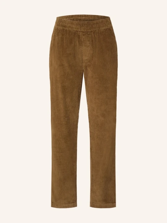 Zdjęcie produktu Nowadays Spodnie Z Sztruksu W Stylu Joggingowym, O Kroju Regular Fit braun CIEMNOBRĄZOWY