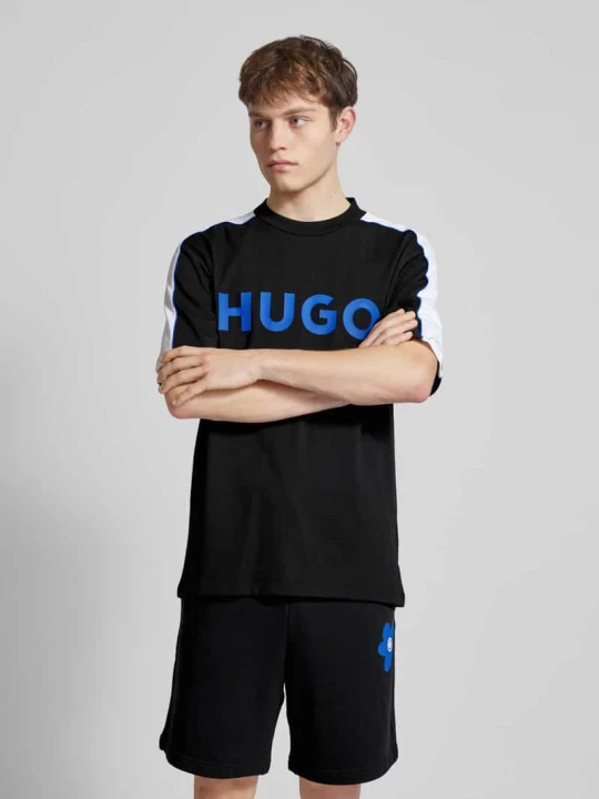 Zdjęcie produktu NOWOŚĆ w P&C*: T-shirt z nadrukiem z logo Hugo Czarny