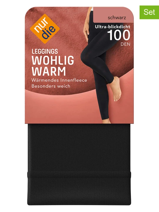 Zdjęcie produktu Nur Die Legginsy w kolorze czarnym rozmiar: 40-44