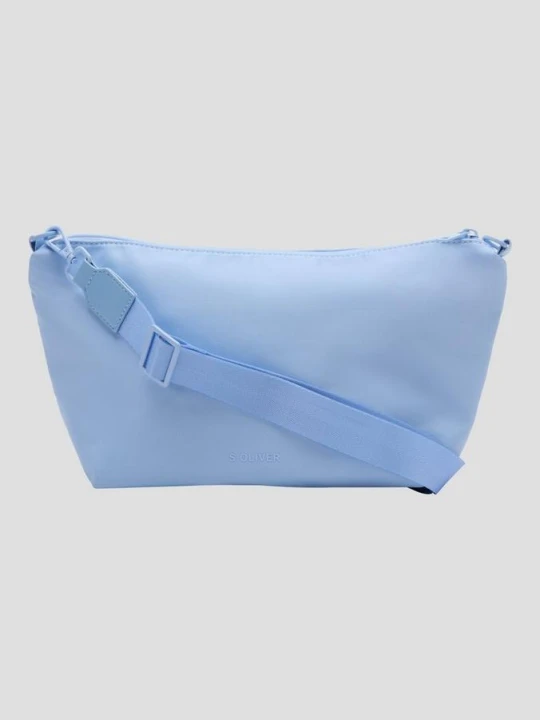 Zdjęcie produktu Nylonowa torba crossbody z kwiatową grafiką s.Oliver niebieski