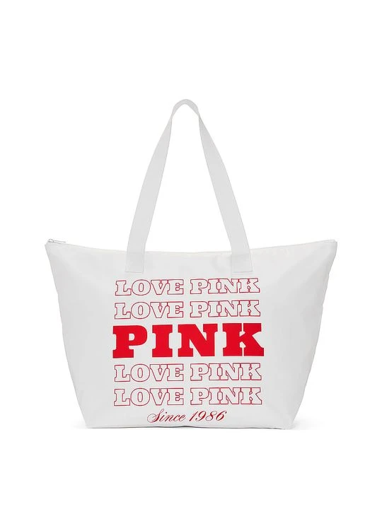 Zdjęcie produktu PINK Nylonowa torba tote Love PINK Victoria's Secret Biały