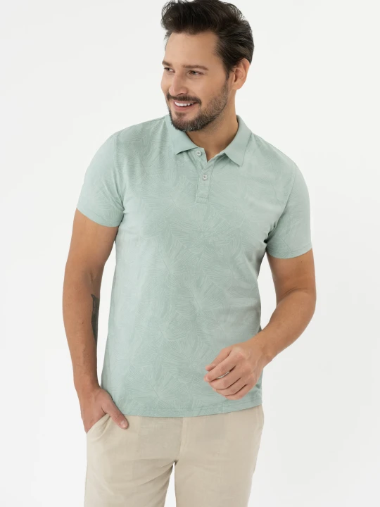 Zdjęcie produktu Koszulka polo z wzorem O-KOBALT Volcano 304