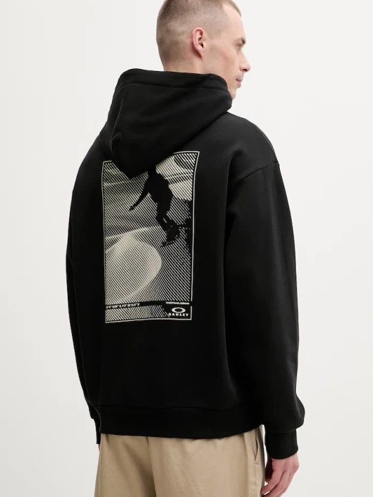 Zdjęcie produktu Oakley bluza z kapturem męska bawełniana SANDBOARD czarny