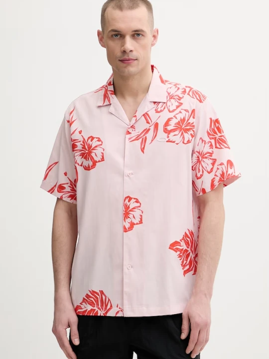 Zdjęcie produktu Oakley koszula męska z lyocellem HIBISCUS BREEZE różowy