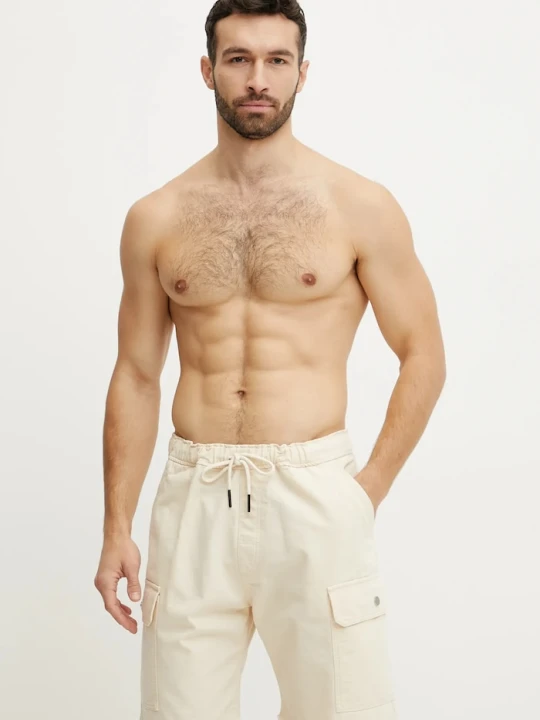 Zdjęcie produktu OAS szorty bawełniane beżowy