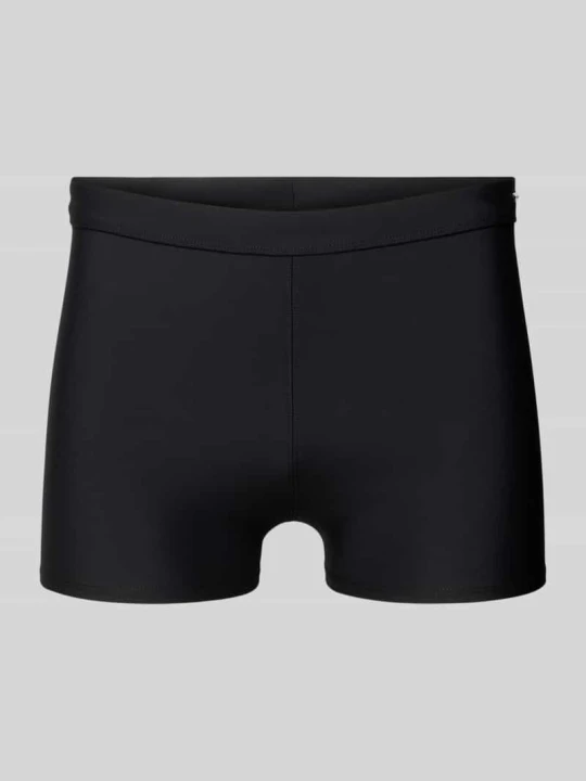 Zdjęcie produktu Bokserki kąpielowe w kroju slim fit z detalem z logo Calvin Klein Czarny