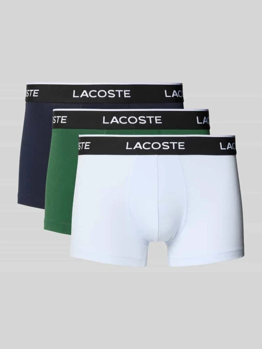 Zdjęcie produktu Obcisłe bokserki Mieszanka bawełny w Zestaw 3 szt. Lacoste Niebieski