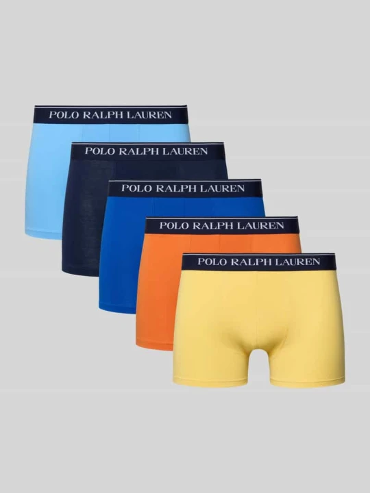 Zdjęcie produktu Obcisłe bokserki o kroju skinny fit z Mieszanka bawełny w Zestaw 5 szt. Polo Ralph Lauren Żółty
