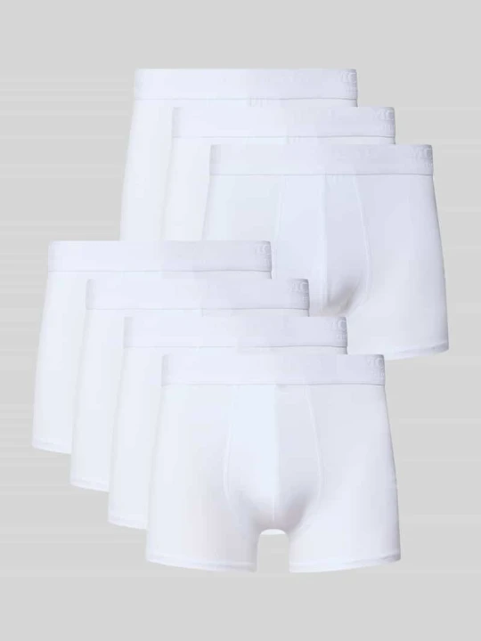 Zdjęcie produktu obcisłe bokserki o kroju slim fit z detalem z logo w zestaw 7 szt. MCNEAL Biały