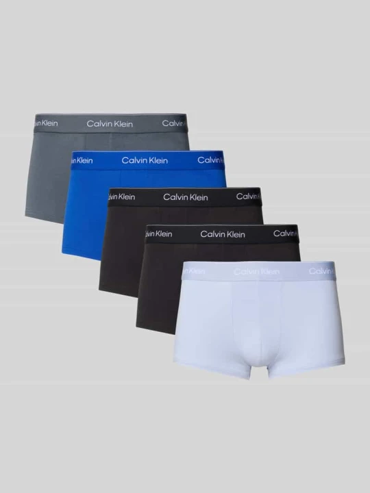Zdjęcie produktu Obcisłe bokserki o kroju slim fit z detalem z logo w zestawie 5 szt. Calvin Klein Niebieski