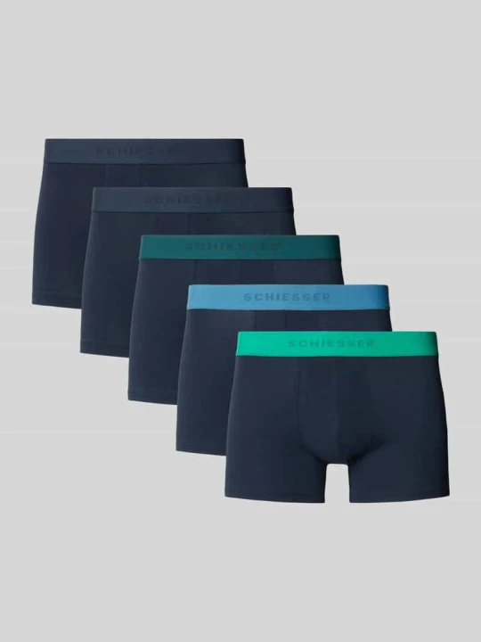 Zdjęcie produktu Obcisłe bokserki o kroju slim fit z mieszanki bawełny Schiesser Granatowy