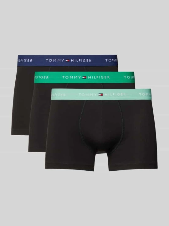 Zdjęcie produktu Obcisłe bokserki o kroju slim fit z mieszanki bawełny w zestawie 3 szt. Tommy Hilfiger Zielony