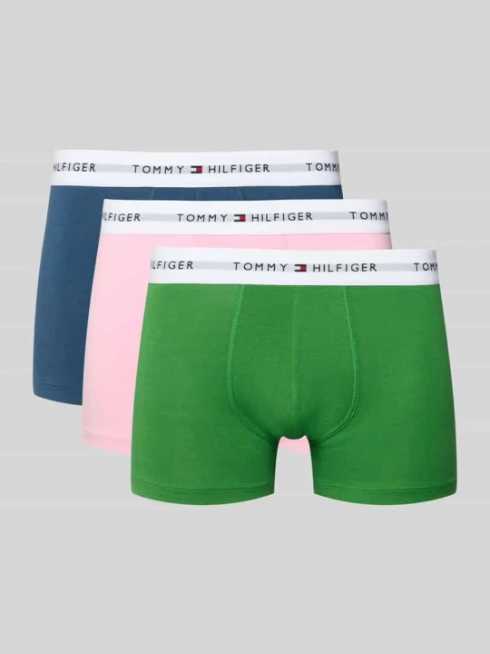 Zdjęcie produktu Bokserki w kroju slim fit z mieszanki bawełny, 3‑pak Tommy Hilfiger Miętowy