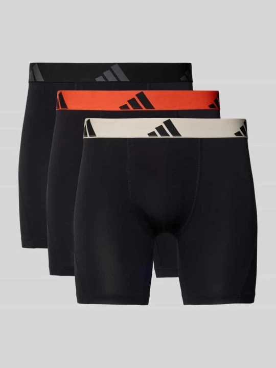 Zdjęcie produktu Obcisłe bokserki o kroju slim fit z wyhaftowanym logo Model 'Active' w Zestaw 3 szt. Adidas Czarny