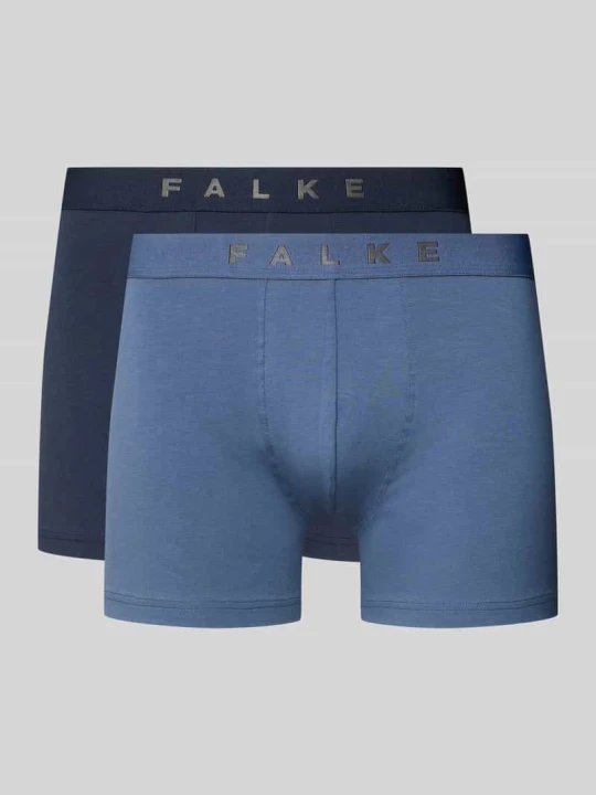 Zdjęcie produktu Obcisłe bokserki w zestawie 2 szt. z mieszanki bawełny Falke Ciemnoniebieski