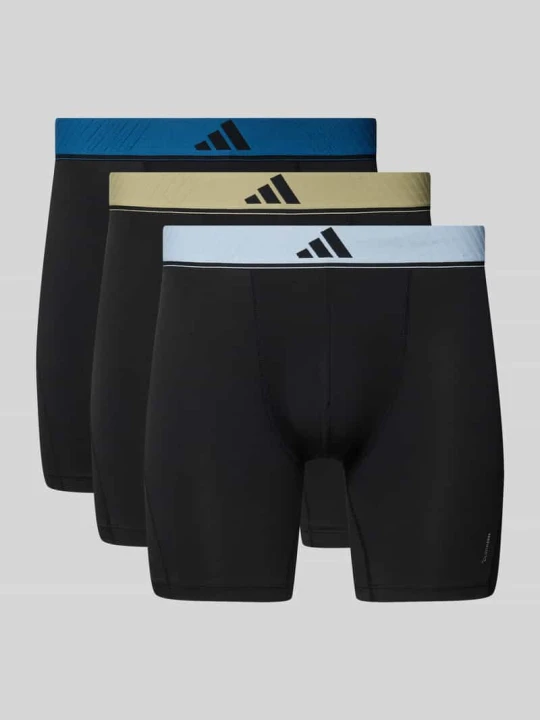 Zdjęcie produktu Obcisłe bokserki w zestaw 3 szt. z elastyczny pasek z logo Adidas Czarny