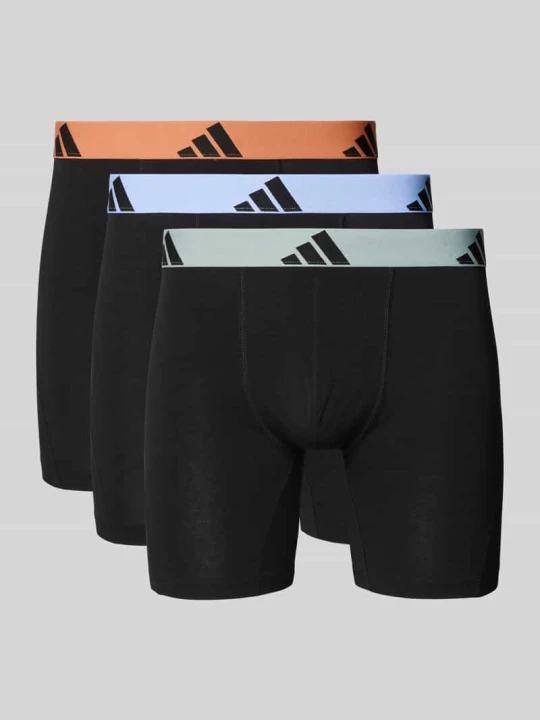 Zdjęcie produktu Obcisłe bokserki w zestaw 3 szt. z mieszanka bawełny Adidas Czarny