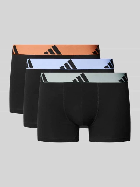 Zdjęcie produktu Obcisłe bokserki w zestaw 3 szt. z mieszanka bawełny Adidas Czarny