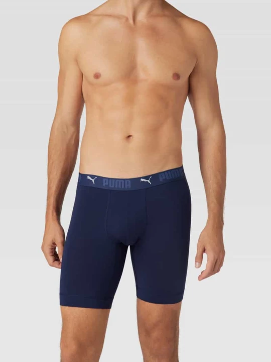 Zdjęcie produktu Trunks z detalami z logo w 2‑pakiecie Puma Niebieski