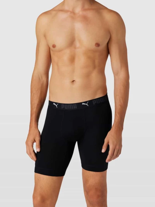 Zdjęcie produktu Trunks z detalami z logo w 2‑pakiecie Puma Czarny
