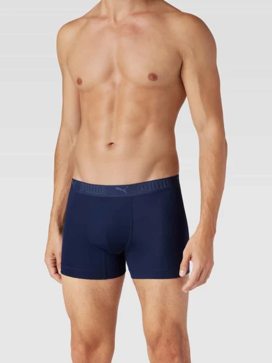 Zdjęcie produktu Obcisłe bokserki z detalami z logo w zestawie 2 szt. Puma Niebieski