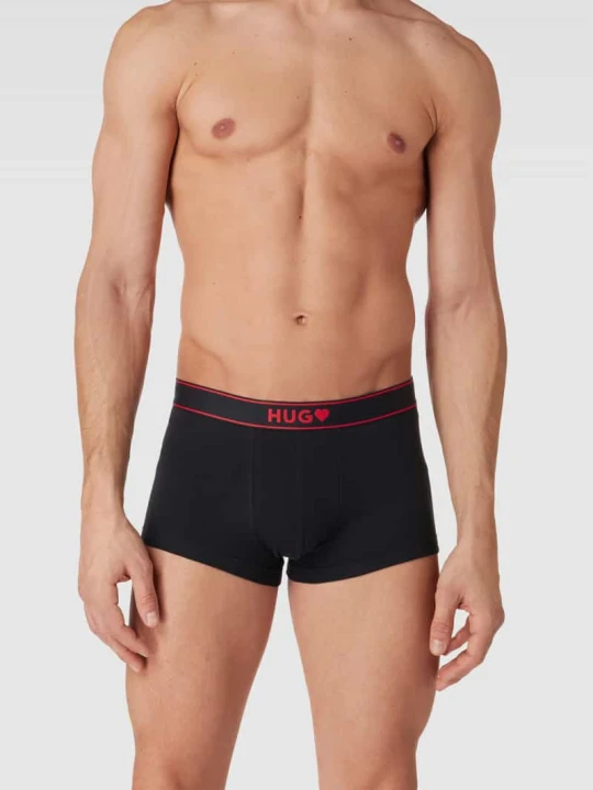 Zdjęcie produktu Obcisłe bokserki z detalem z logo model ‘VALENTINE’ Hugo Czarny