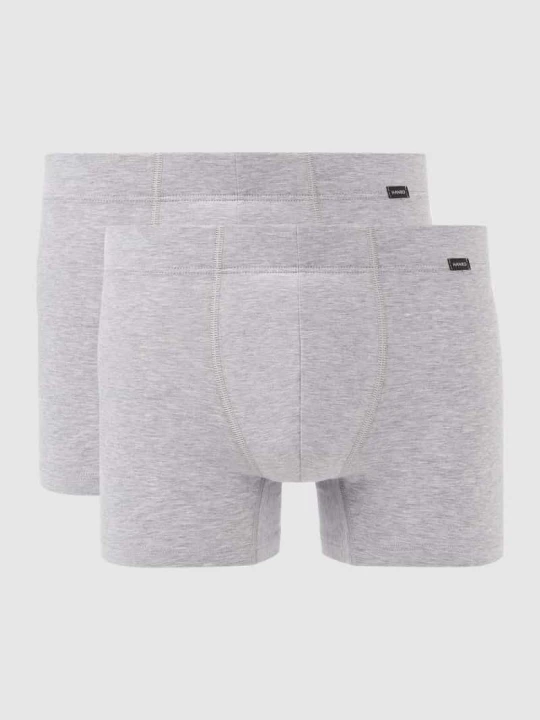 Zdjęcie produktu Obcisłe bokserki z detalem z logo w zestawie 2 szt. Hanro Jasnoszary