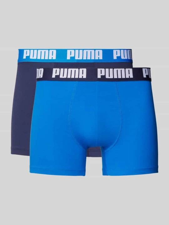 Zdjęcie produktu Obcisłe bokserki z detalem z logo w zestaw 2 szt. Puma Królewski niebieski