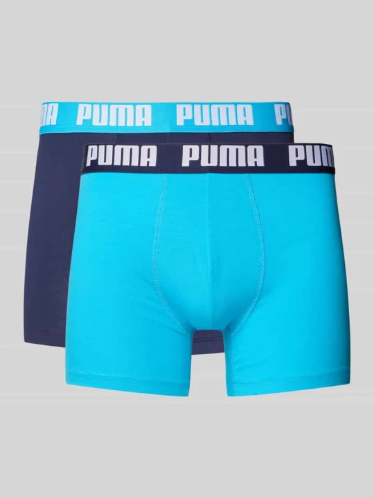 Zdjęcie produktu Obcisłe bokserki z detalem z logo w zestaw 2 szt. Puma Morski