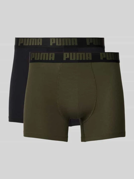 Zdjęcie produktu Obcisłe bokserki z detalem z logo w zestawie 2 szt. Puma Khaki