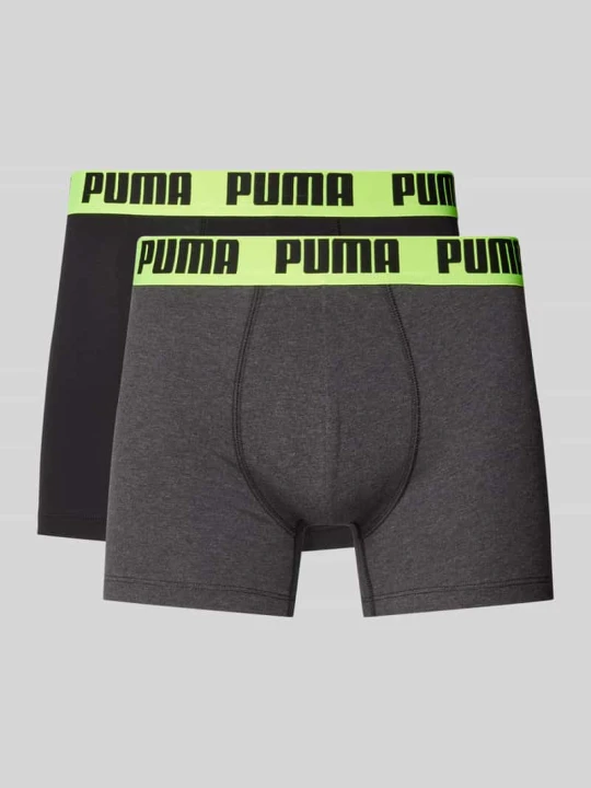Zdjęcie produktu Obcisłe bokserki z detalem z logo w zestawie 2 szt. Puma Ciemnoszary