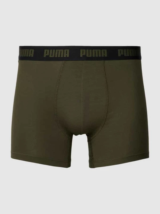 Zdjęcie produktu Obcisłe bokserki z detalem z logo w zestawie 3 szt. Puma Oliwkowy
