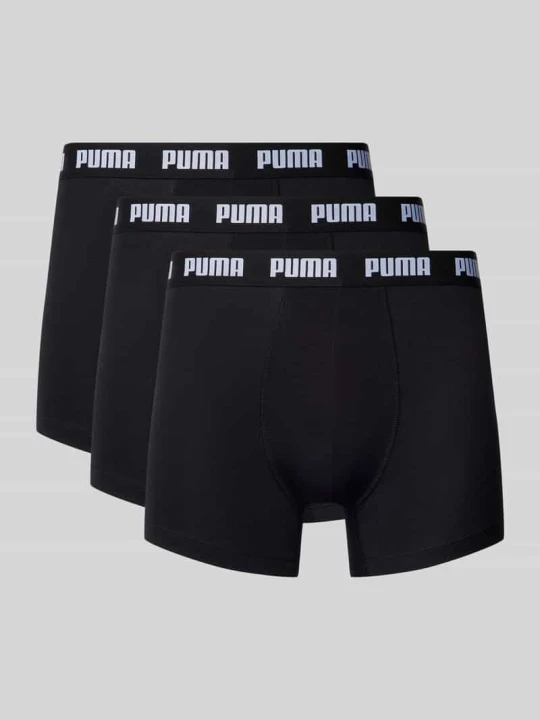 Zdjęcie produktu Obcisłe bokserki z detalem z logo w zestawie 3 szt. Puma Czarny