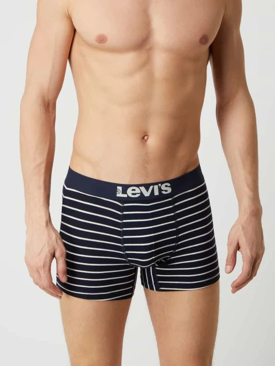 Zdjęcie produktu Bokserki z domieszką stretchu w 2‑pakiecie Levi's Ciemnoniebieski