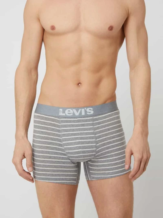 Zdjęcie produktu Bokserki z domieszką stretchu w 2‑pakiecie Levi's Średnioszary