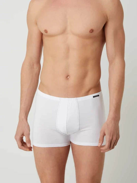 Zdjęcie produktu Bokserki z domieszką stretchu w 2‑pakiecie Schiesser Biały