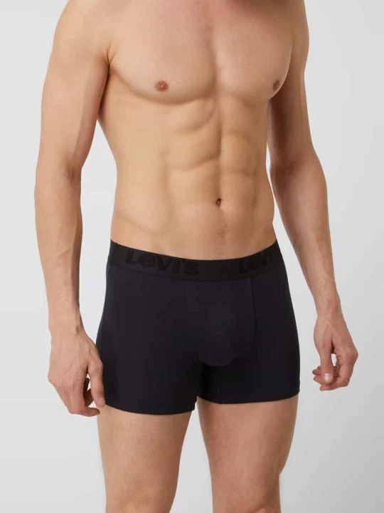 Zdjęcie produktu Obcisłe bokserki z dodatkiem streczu w zestawie 3 szt. Levi's Czarny