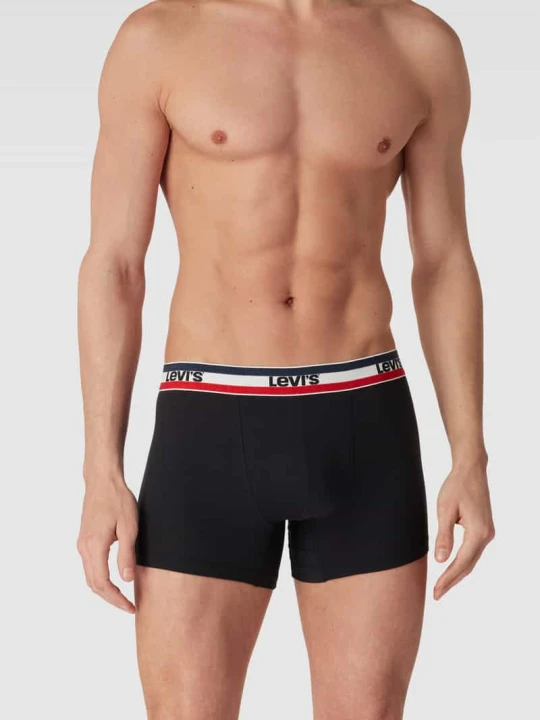 Zdjęcie produktu Bokserki z domieszką stretchu w 3‑pakiecie Levi's Khaki