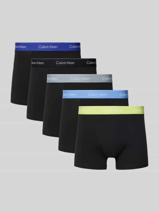 Zdjęcie produktu Obcisłe bokserki z dodatkiem streczu w Zestawie 5 szt. Calvin Klein Czarny
