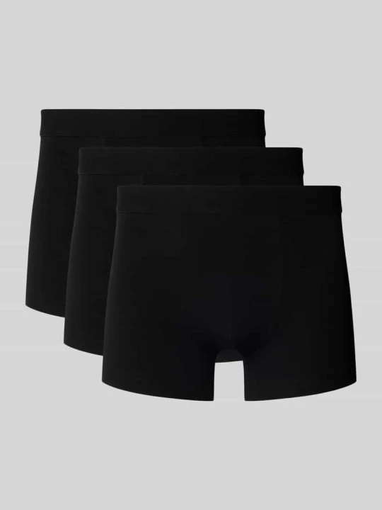 Zdjęcie produktu Obcisłe bokserki z elastycznym pasem w zestaw 3 szt. Bread & Boxers Czarny
