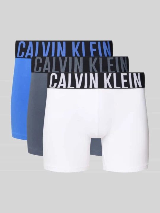 Zdjęcie produktu Obcisłe bokserki z elastycznym pasem w zestawie 3 szt. Calvin Klein Królewski niebieski