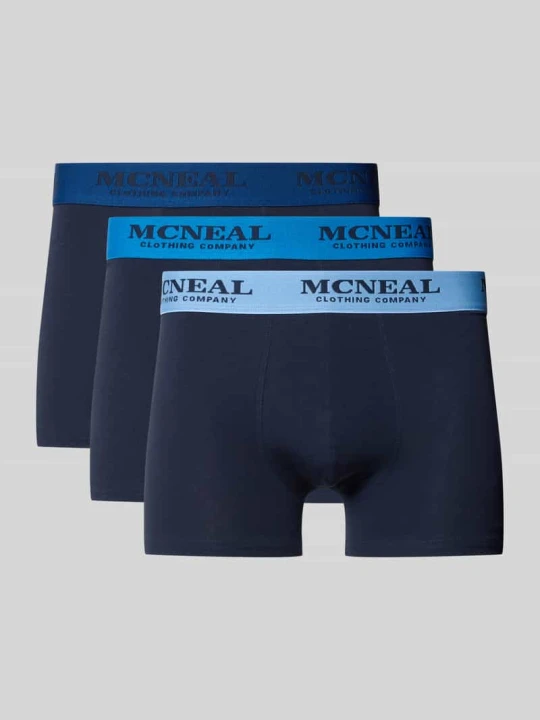 Zdjęcie produktu Obcisłe bokserki z elastycznym pasem w zestawie 3 szt. MCNEAL Niebieski