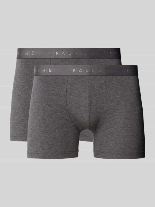 Zdjęcie produktu Obcisłe bokserki z elastycznym paskiem z logo model 'Daily Comfort' Falke Antracytowy