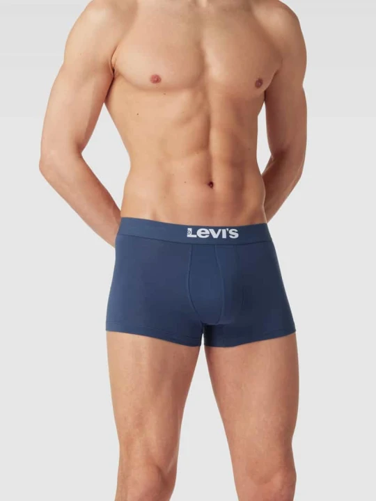 Zdjęcie produktu Trunks z elastycznym pasem z logo model 'SOLID BASIC TRUNK' Levi's Ciemnoniebieski